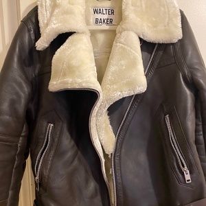 Walter Baker Moto Shearling jacket